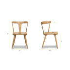 Sedia da pranzo Enzo Poly & Bark - Legno massello di rovere