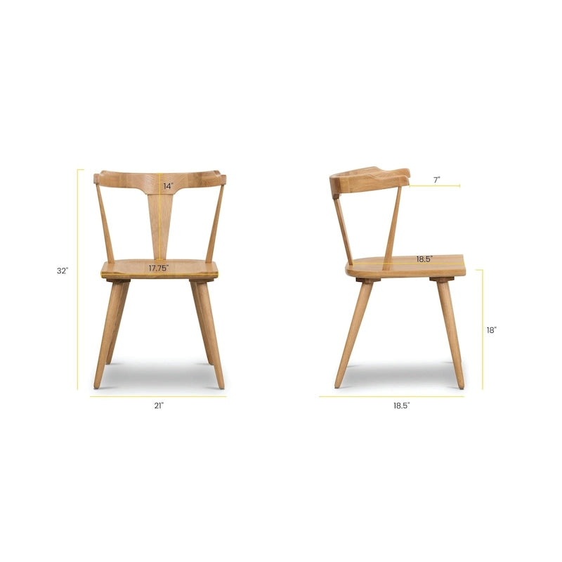 Sedia da pranzo Enzo Poly & Bark - Legno massello di rovere