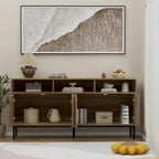 Buffet de cuisine, meuble de rangement, console de bar, desserte de style Mid-Century