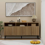Buffet de cuisine, meuble de rangement, console de bar, desserte de style Mid-Century