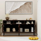 Buffet de cuisine, meuble de rangement, console de bar, desserte de style Mid-Century