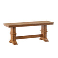 Panca da pranzo in legno con gambe a cavalletto bicolore Eleanor di iNSPIRE Q Classic