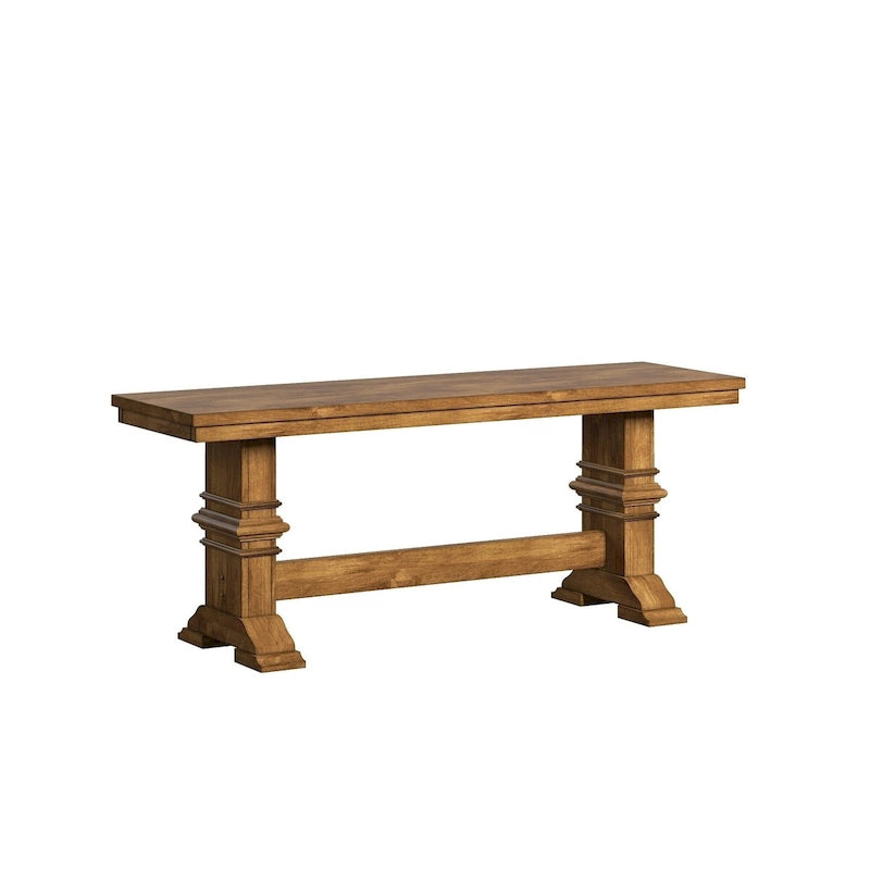 Panca da pranzo in legno con gambe a cavalletto bicolore Eleanor di iNSPIRE Q Classic