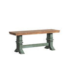 Panca da pranzo in legno con gambe a cavalletto bicolore Eleanor di iNSPIRE Q Classic