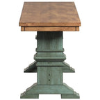 Panca da pranzo in legno con gambe a cavalletto bicolore Eleanor di iNSPIRE Q Classic