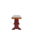 Panca da pranzo in legno con gambe a cavalletto bicolore Eleanor di iNSPIRE Q Classic
