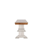 Panca da pranzo in legno con gambe a cavalletto bicolore Eleanor di iNSPIRE Q Classic