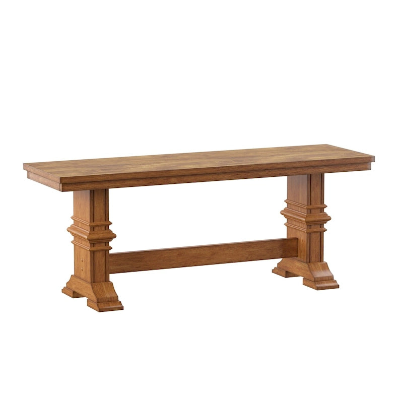 Panca da pranzo in legno con gambe a cavalletto bicolore Eleanor di iNSPIRE Q Classic