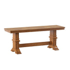 Panca da pranzo in legno con gambe a cavalletto bicolore Eleanor di iNSPIRE Q Classic