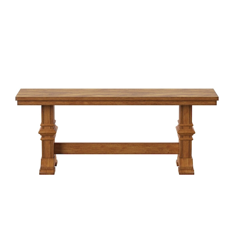 Panca da pranzo in legno con gambe a cavalletto bicolore Eleanor di iNSPIRE Q Classic
