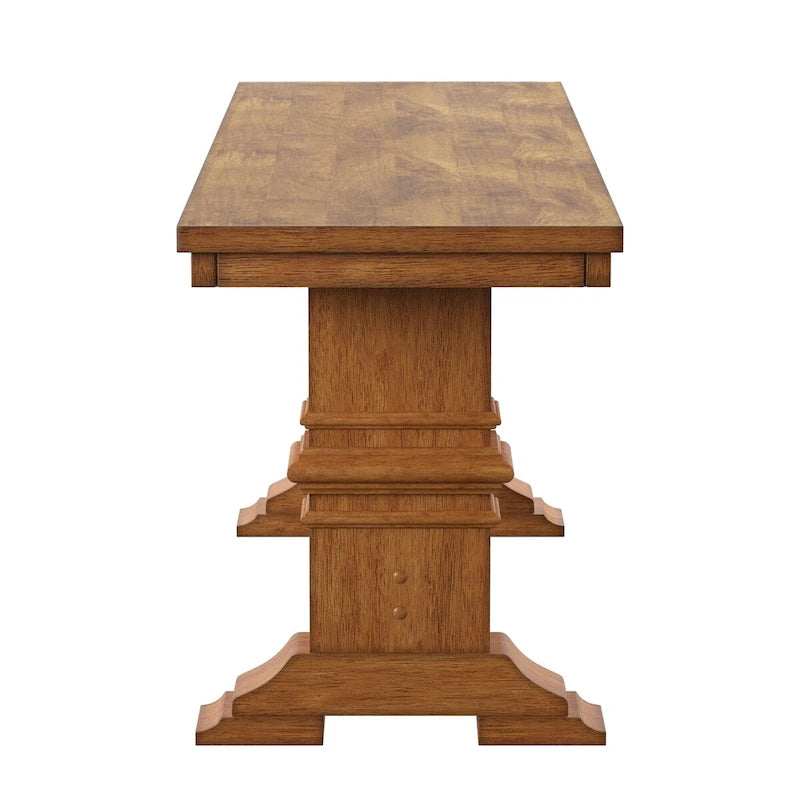 Panca da pranzo in legno con gambe a cavalletto bicolore Eleanor di iNSPIRE Q Classic
