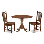East West Furniture Ensemble de table de cuisine - une table de salle à manger ronde et des chaises de salle à manger, Acajou (Options de pièces)