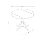 East West Furniture Ensemble de table de cuisine - une table de salle à manger ronde et des chaises de salle à manger, Acajou (Options de pièces)