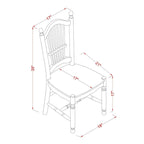 East West Furniture Ensemble de table de cuisine - une table de salle à manger ronde et des chaises de salle à manger, Acajou (Options de pièces)