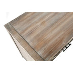 Madia in Legno a 4 Ante con Tessitura Spigata, Mobiletto Vintage American Country