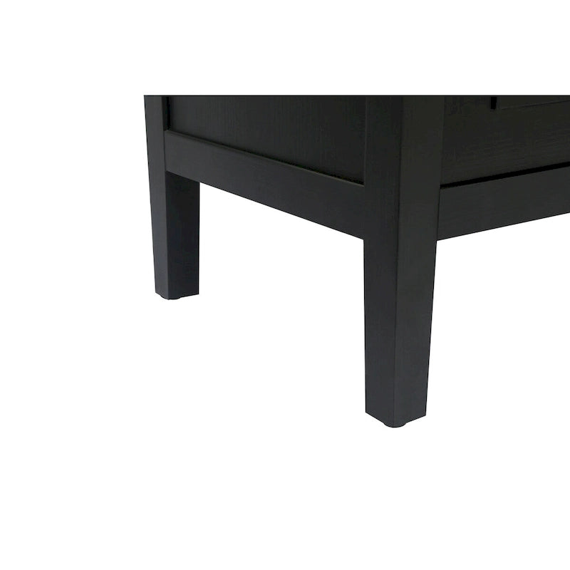 Madia in Legno a 4 Ante con Tessitura Spigata, Mobiletto Vintage American Country