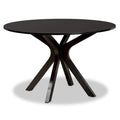 Tavolo da pranzo rotondo Kenji moderno e contemporaneo, larghezza 114 cm