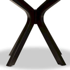 Tavolo da pranzo rotondo Kenji moderno e contemporaneo, larghezza 114 cm