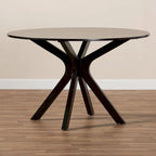Tavolo da pranzo rotondo Kenji moderno e contemporaneo, larghezza 114 cm