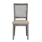 Chaises de salle à manger Eleanor en lin beige et rotin (lot de 2) par iNSPIRE Q Classic