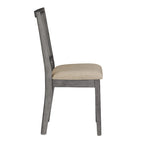 Chaises de salle à manger Eleanor en lin beige et rotin (lot de 2) par iNSPIRE Q Classic