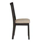Chaises de salle à manger Eleanor en lin beige et rotin (lot de 2) par iNSPIRE Q Classic