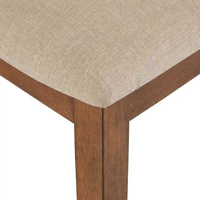 Chaises de salle à manger Eleanor en lin beige et rotin (lot de 2) par iNSPIRE Q Classic