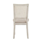 Chaises de salle à manger Eleanor en lin beige et rotin (lot de 2) par iNSPIRE Q Classic