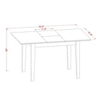Set da pranzo East West Furniture Composto da un tavolo da pranzo rettangolare e sedie da pranzo con una panca (Opzioni di tipo di seduta della sedia)