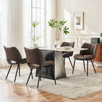 Chaises de cuisine modernes pour salle à manger, lot de 2, supportent jusqu'à 136 kg