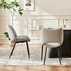 Chaises de cuisine modernes pour salle à manger, lot de 2, supportent jusqu'à 136 kg