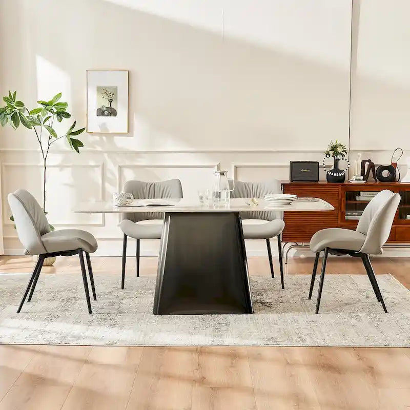 Chaises de cuisine modernes pour salle à manger, lot de 2, supportent jusqu'à 136 kg