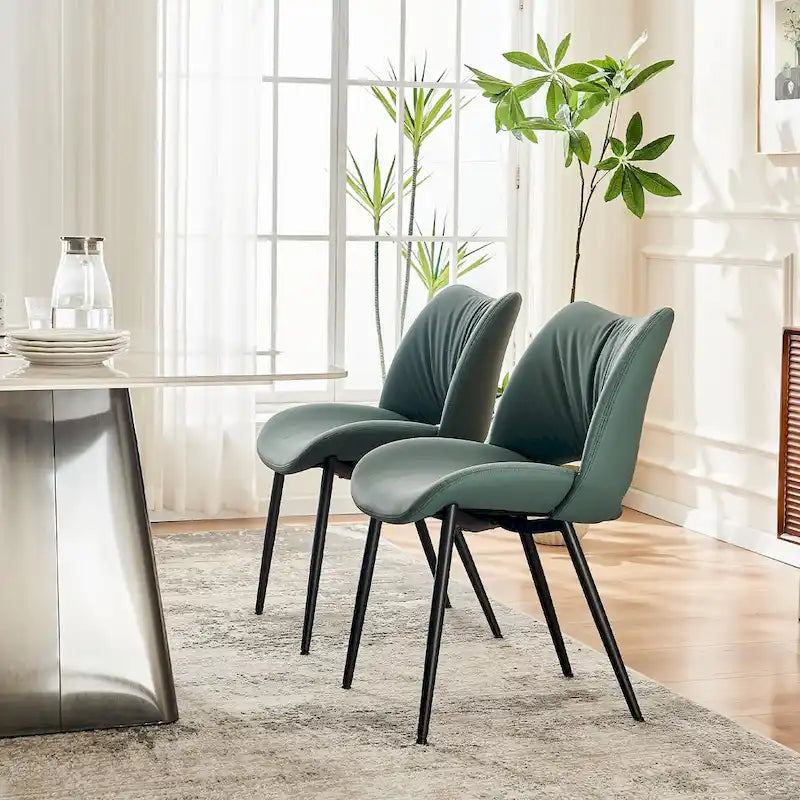 Chaises de cuisine modernes pour salle à manger, lot de 2, supportent jusqu'à 136 kg