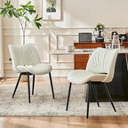 Chaises de cuisine modernes pour salle à manger, lot de 2, supportent jusqu'à 136 kg