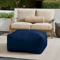 Pouf Sorra Home Sunbrella da esterno, solido, con bordo affilato