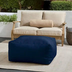 Pouf Sorra Home Sunbrella da esterno, solido, con bordo affilato