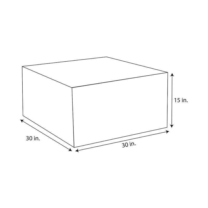 Pouf Sorra Home Sunbrella da esterno, solido, con bordo affilato