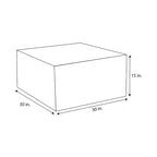 Pouf Sorra Home Sunbrella da esterno, solido, con bordo affilato