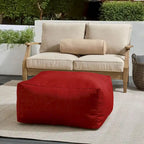 Pouf Sorra Home Sunbrella da esterno, solido, con bordo affilato