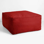 Pouf Sorra Home Sunbrella da esterno, solido, con bordo affilato