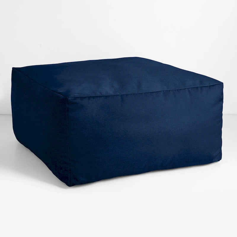 Pouf Sorra Home Sunbrella da esterno, solido, con bordo affilato