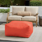 Pouf Sorra Home Sunbrella da esterno, solido, con bordo affilato