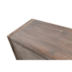 Credenza a Fiori Intagliati Stile Antico con Cassetti e Ante