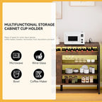 Moasis 55 Mobile Bar Industriale con Luci a LED e Prese di Corrente - 139,7L x 39,8W x 74,9H cm
