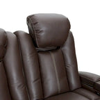 Canapé inclinable électrique en cuir marron Seatcraft Republic pour cinéma maison