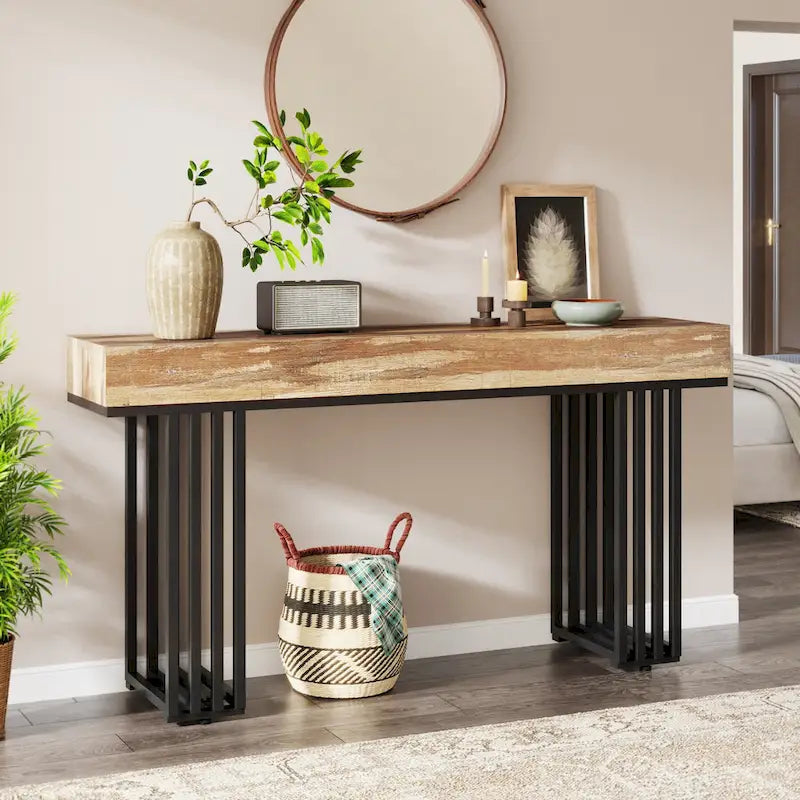 Table console de 55 pouces pour entrée