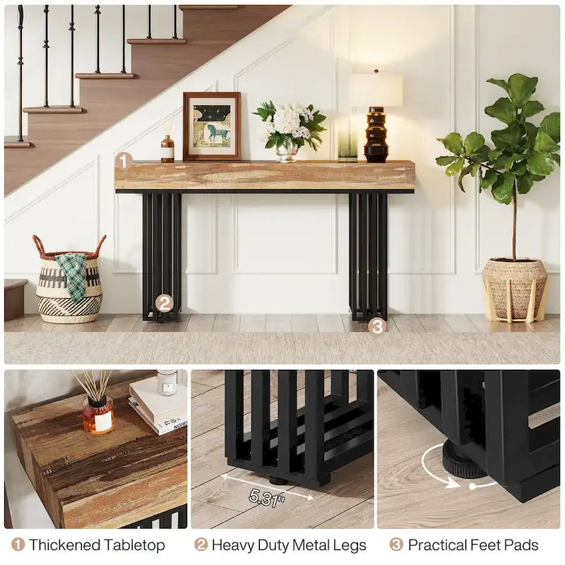 Table console de 55 pouces pour entrée