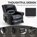 Fauteuils inclinables releveurs en cuir véritable à deux moteurs, massage et chauffage, ports USB