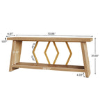 Tavolo consolle da divano in legno da 180 cm per ingresso