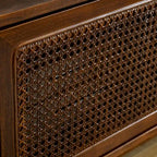 Mobile TV moderno in rattan per TV da 65 pollici